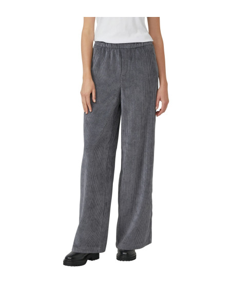 S.OLIVER Corduroy pants with elastic waistband and wide leg 2170263-9858 | BON FASHION