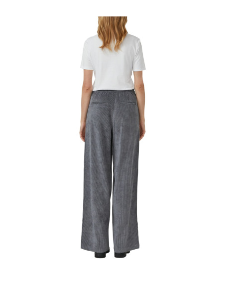 S.OLIVER Corduroy pants with elastic waistband and wide leg 2170263-9858 | BON FASHION