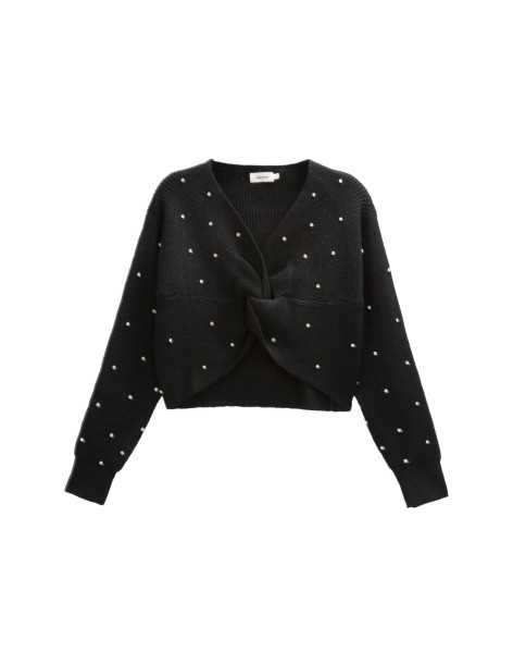 SWEEWE Knit sweater 77180-BLACK
