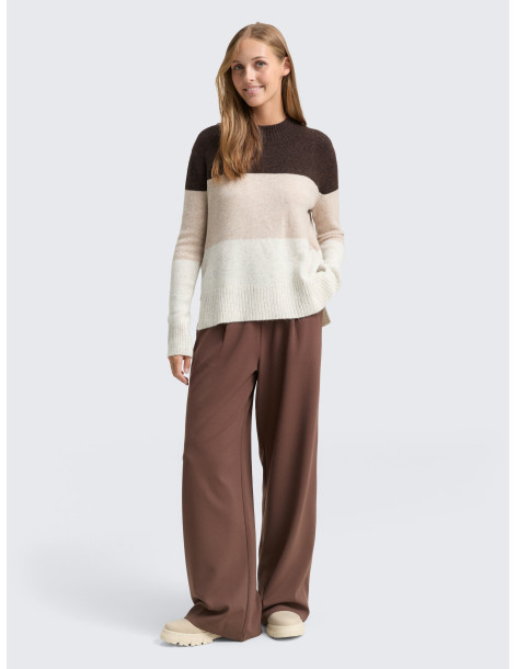 TOM TAILOR Knitted sweater with colour blocking 1047880-39191 | BON FASHION