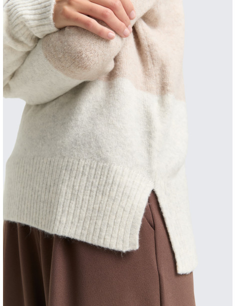 TOM TAILOR Knitted sweater with colour blocking 1047880-39191 | BON FASHION