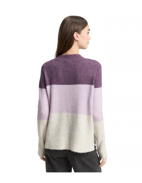 TOM TAILOR Knitted sweater with colour blocking 1047880-40023 | BON FASHION