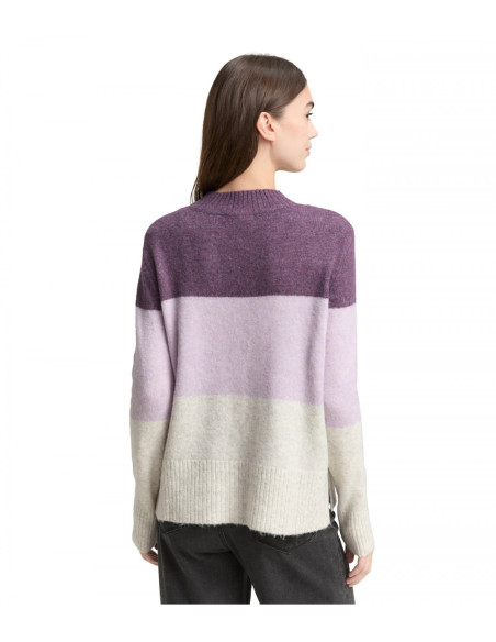 TOM TAILOR Knitted sweater with colour blocking 1047880-40023 | BON FASHION