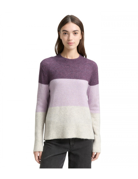 TOM TAILOR Knitted sweater with colour blocking 1047880-40023