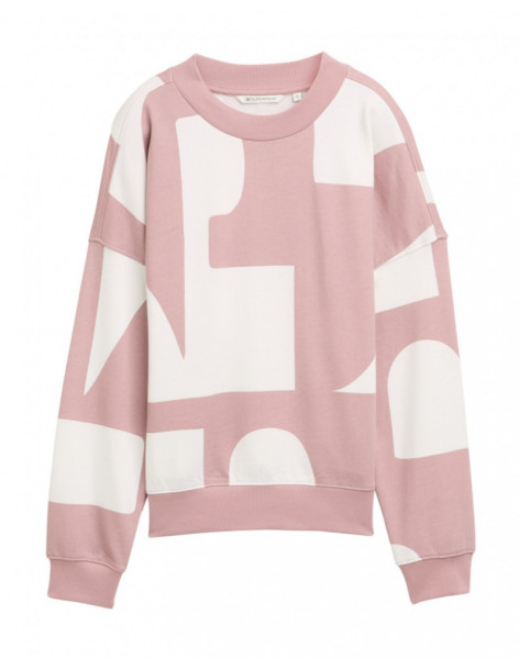 TOM TAILOR Loose-fit sweatshirt with pattern 1049413-38861
