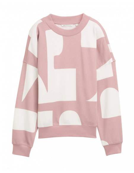 TOM TAILOR Loose-fit sweatshirt with pattern 1049413-38861