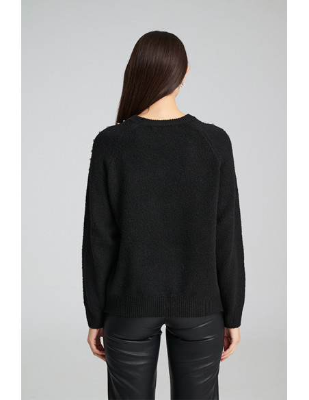 MIND MATTER MILA SWEATER 25-02-09-023-BLACK | BON FASHION