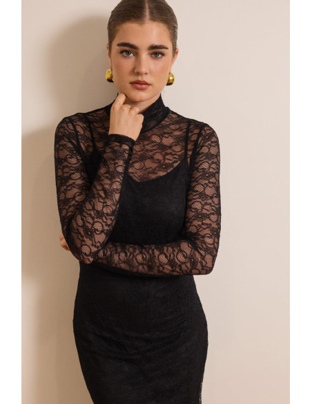 ENZZO Φόρεμα Alexia 252393-ΜΑΥΡΟ | BON FASHION