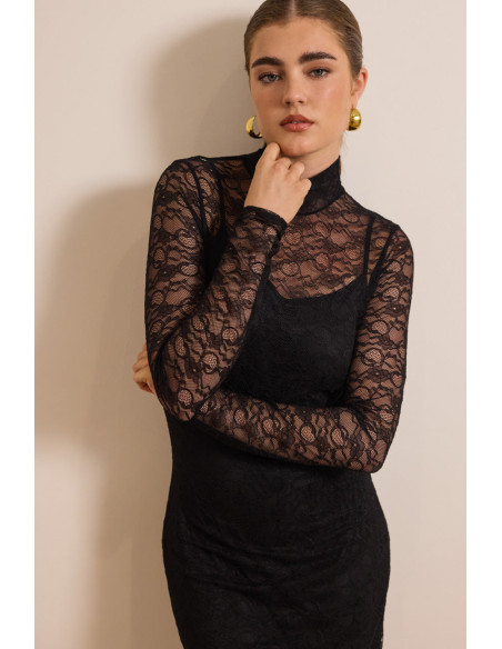 ENZZO Φόρεμα Alexia 252393-ΜΑΥΡΟ | BON FASHION