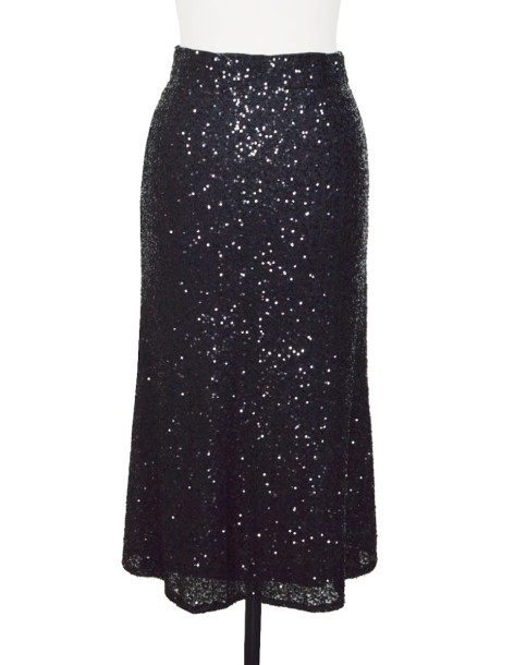 BON FASHION Long sequin skirt 23527-BLACK 2