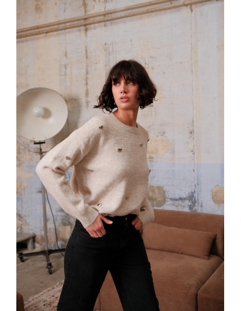 BON FASHION Jumpers 217-BEIGE | BON FASHION