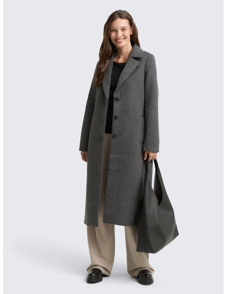 TOM TAILOR Wool coat with belt 1047524-38422 | BON FASHION