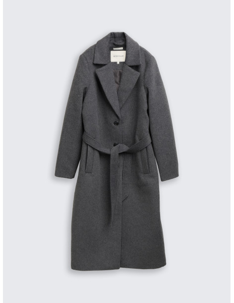 TOM TAILOR Wool coat with belt 1047524-38422 | BON FASHION