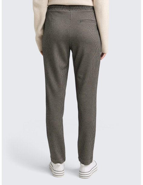 TOM TAILOR Loose slim jacquard trousers 1048854-39304 | BON FASHION