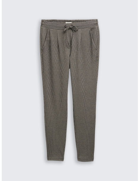 TOM TAILOR Loose slim jacquard trousers 1048854-39304 | BON FASHION