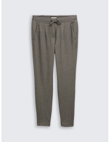 TOM TAILOR Loose slim jacquard trousers 1048854-39304 | BON FASHION