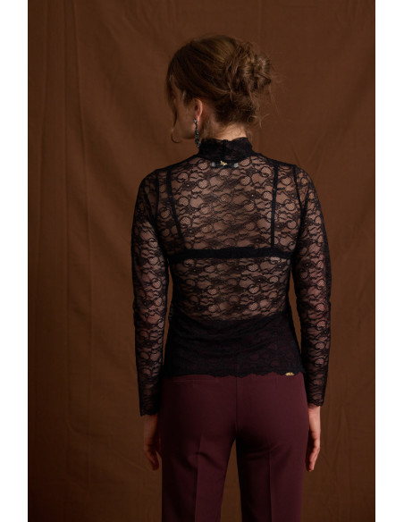 ENZZO Μπλουζα Sadrine 252394-ΜΑΥΡΟ | BON FASHION