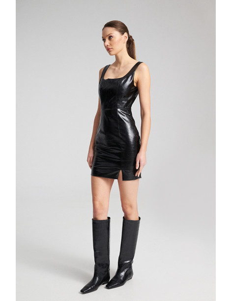 MIND MATTER MOGGY DRESS 25-02-07-057-BLACK