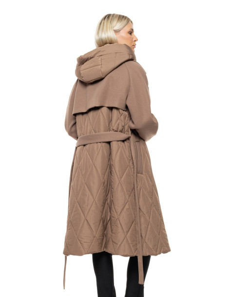 SPLENDID μακρύ μπουφάν 54-101-054-DARK BEIGE | BON FASHION