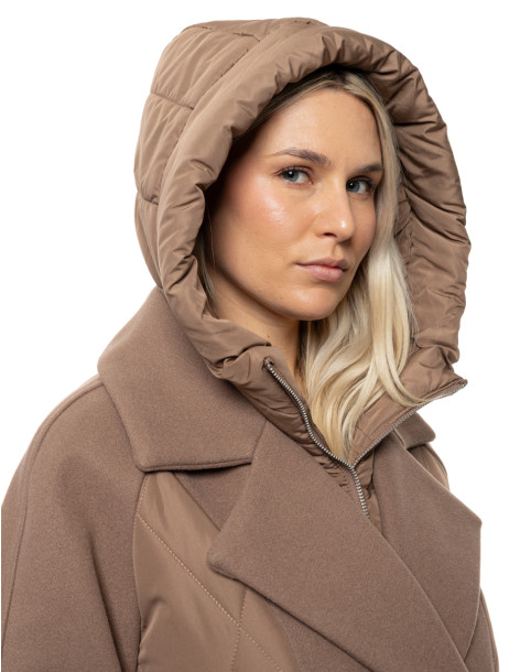 SPLENDID μακρύ μπουφάν 54-101-054-DARK BEIGE | BON FASHION