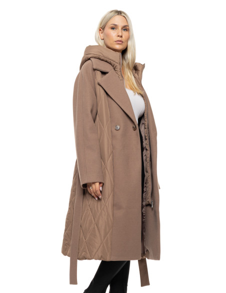 SPLENDID μακρύ μπουφάν 54-101-054-DARK BEIGE | BON FASHION