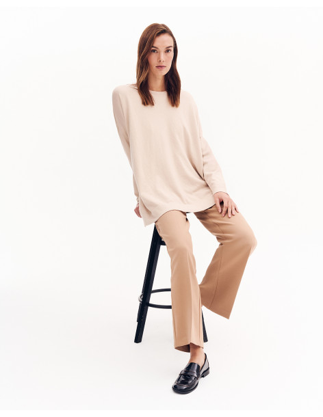 FOREL Παντελόνι ίσιο με λάστιχο 081.20.01.019-ΚΑΜΗΛΟ | BON FASHION