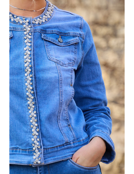 BON FASHION Denim jacket ALB1613-LIGHT BLUE | BON FASHION