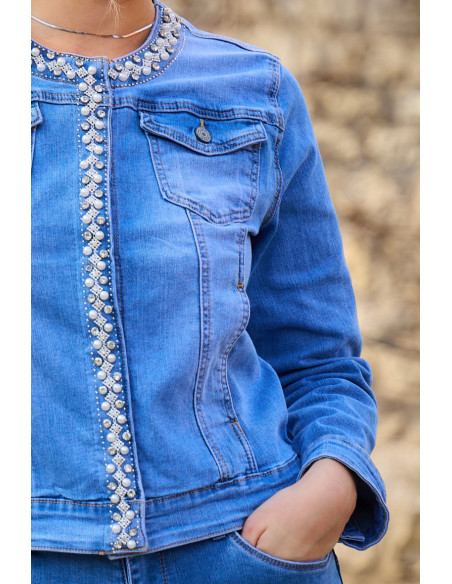 BON FASHION Denim jacket ALB1613-LIGHT BLUE | BON FASHION