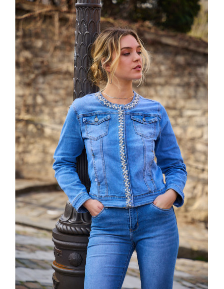 BON FASHION Denim jacket ALB1613-LIGHT BLUE | BON FASHION