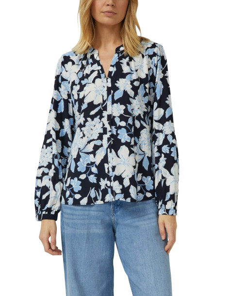 S.OLIVER Flowing viscose blouse with all-over print 2174662-59A0
