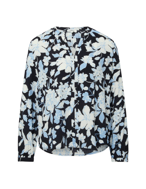 S.OLIVER Flowing viscose blouse with all-over print 2174662-59A0 2