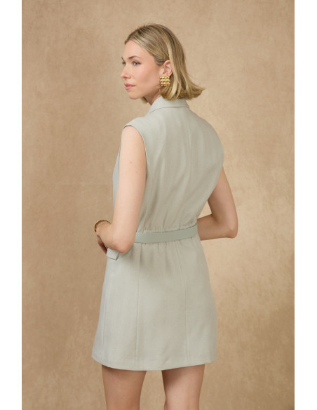 BON FASHION Sleeveless dress R137-GREEN | BON FASHION