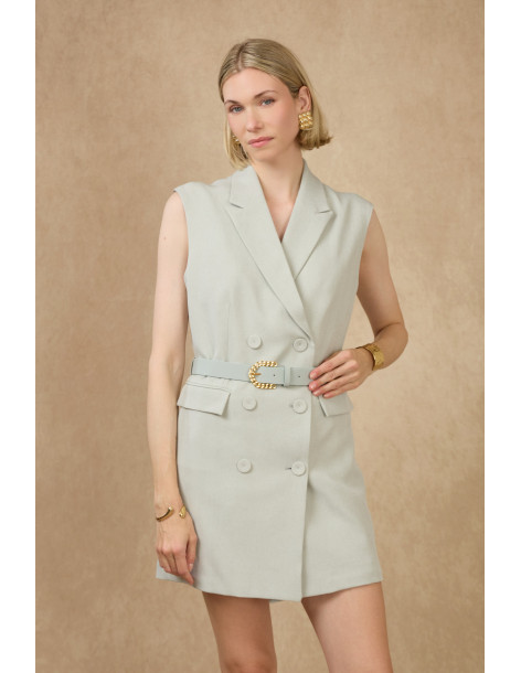 BON FASHION Sleeveless dress R137-GREEN