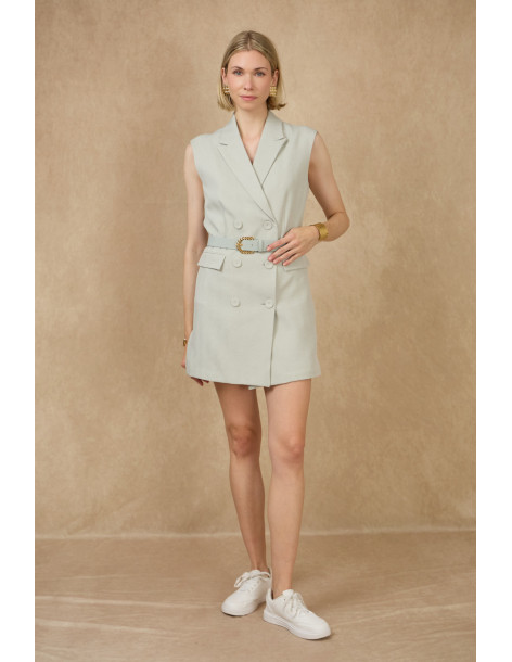 BON FASHION Sleeveless dress R137-GREEN 2