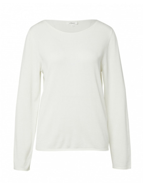 S.OLIVER Soft fine knit jumper with rolled edges 2176820-0210