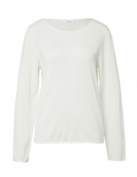 S.OLIVER Soft fine knit jumper with rolled edges 2176820-0210