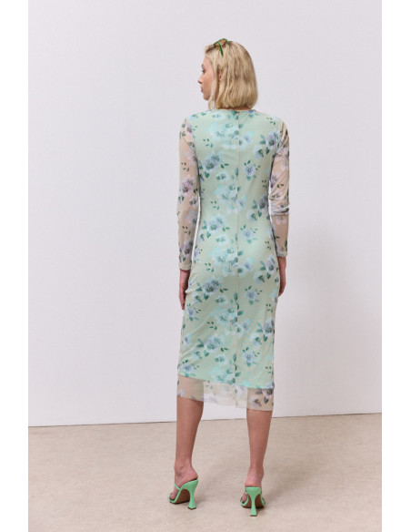 ENZZO Φόρεμα Jada 261267-ΜΕΝΤΑ |  BON FASHION