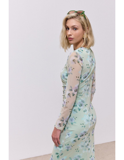 ENZZO Φόρεμα Jada 261267-ΜΕΝΤΑ |  BON FASHION