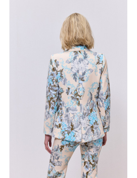 ENZZO Σακάκι-Παντελονι Cassie 261066-261067-ΣΙΕΛ | BON FASHION
