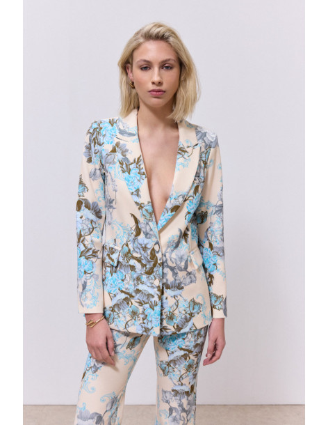 ENZZO Σακάκι-Παντελονι Cassie 261066-261067-ΣΙΕΛ | BON FASHION