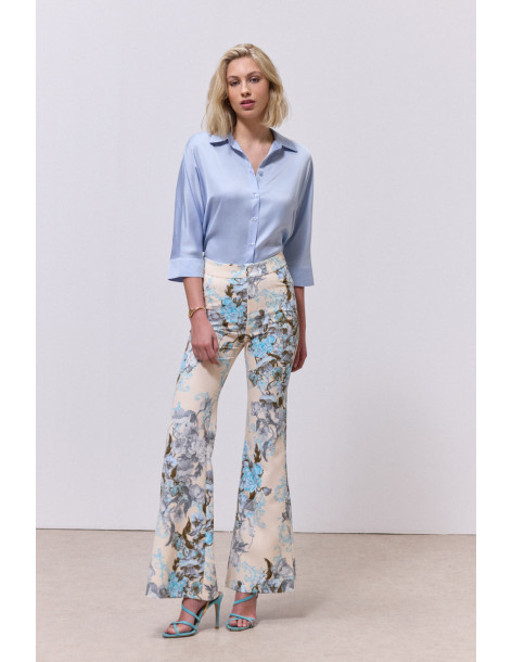 ENZZO Σακάκι-Παντελονι Cassie 261066-261067-ΣΙΕΛ | BON FASHION