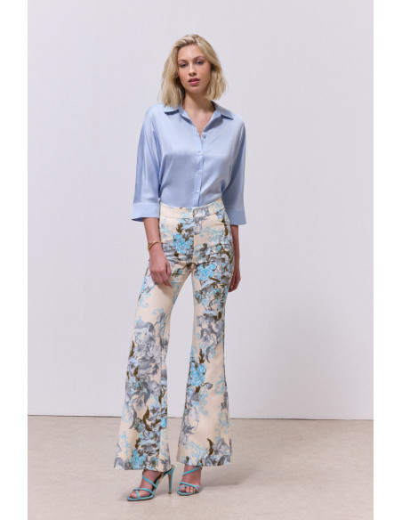 ENZZO Σακάκι-Παντελονι Cassie 261066-261067-ΣΙΕΛ | BON FASHION
