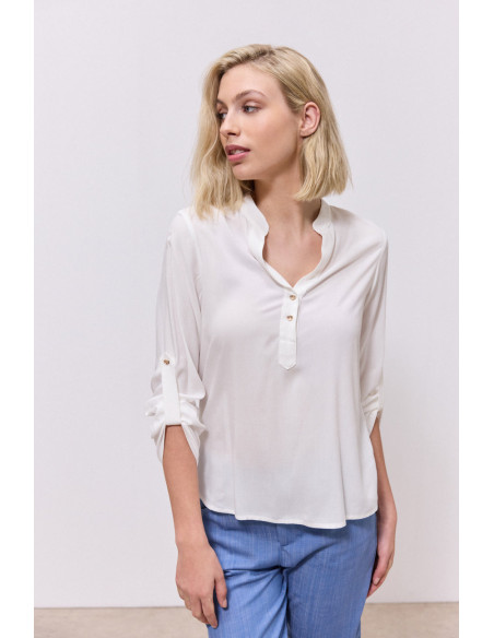 ENZZO Μπλούζα Leandros 261038-ΛΕΥΚΟ