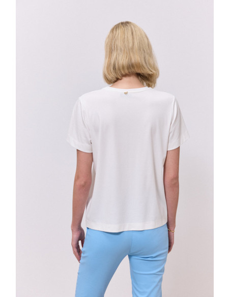 ENZZO Μπλούζα Zabel 261265-ΕΚΡΟΥ | BON FASHION