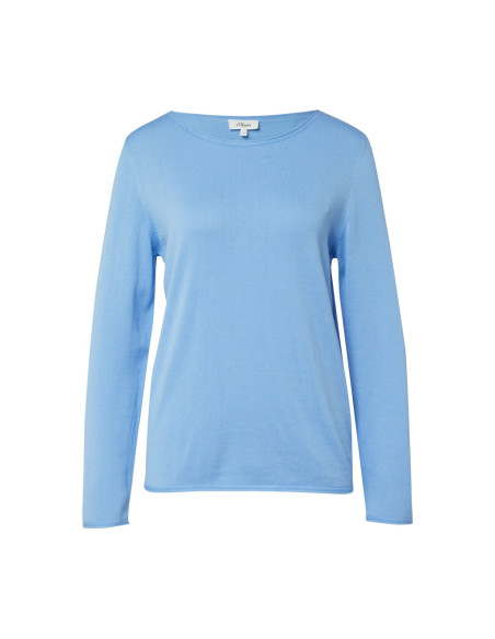 S.OLIVER Soft fine knit jumper with rolled edges 2176820-5141 | BON FASHION