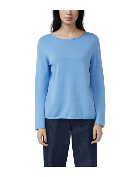 S.OLIVER Soft fine knit jumper with rolled edges 2176820-5141