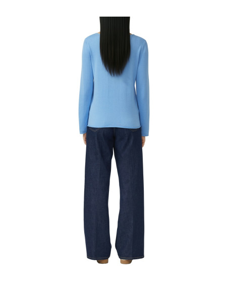 S.OLIVER Soft fine knit jumper with rolled edges 2176820-5141 | BON FASHION