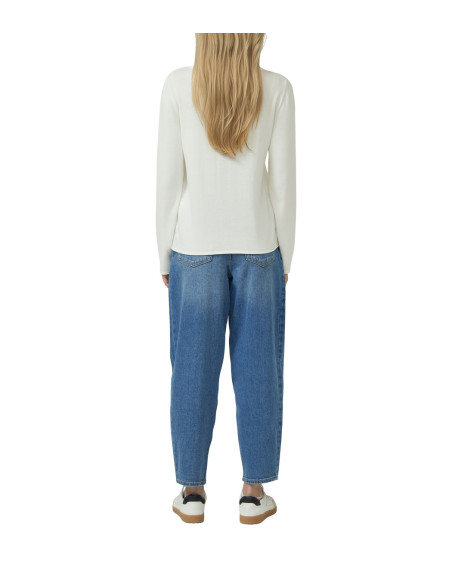 S.OLIVER Soft fine knit jumper with rolled edges 2176820-0210 | BON FASHION