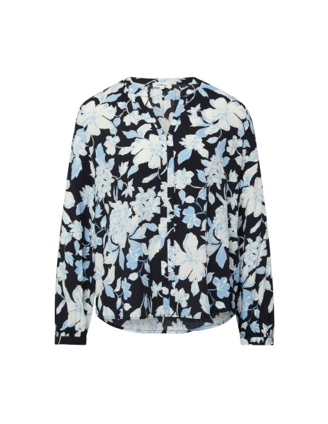 S.OLIVER Flowing viscose blouse with all-over print 2174662-59A0 | BON FASHION