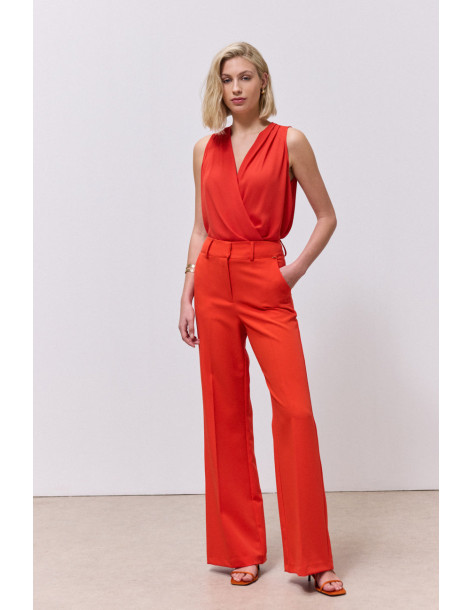ENZZO Παντελόνα Joanne 261134-TOMATO | BON FASHION